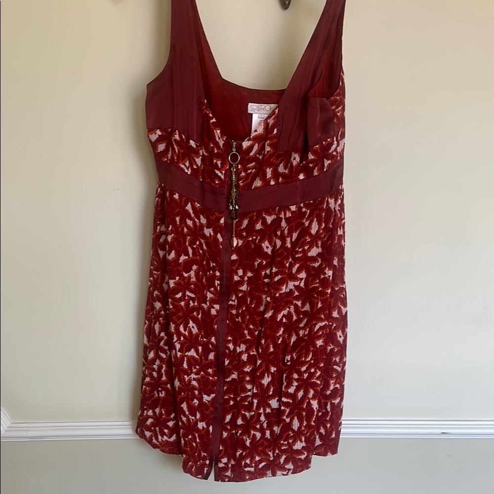 LaRok Red and White Sleeveless Sundress Mini